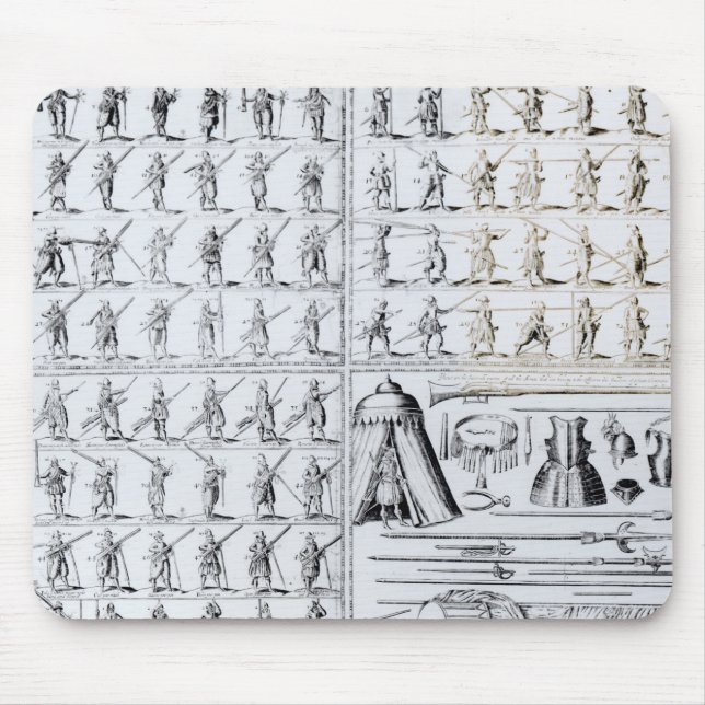 Postures for Musketeers and Pikemen Mouse Pad (Front)