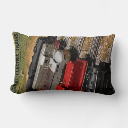 Postwar Lionel Trains Pillow