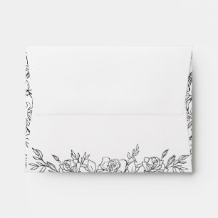 Posy Of Roses Wedding Suite Enclosure Envelope