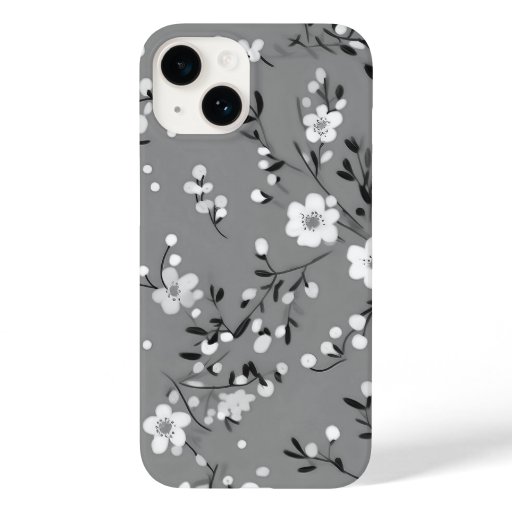 Posy Print On Gray Case-Mate iPhone 14 Case