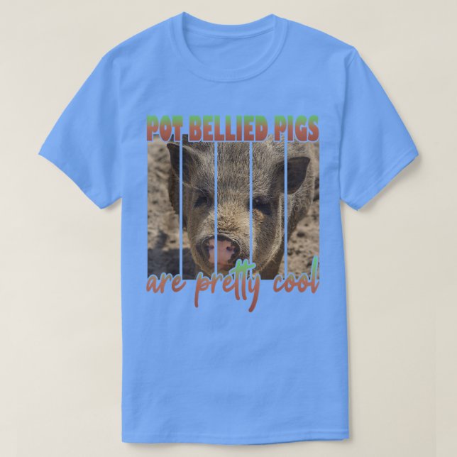 Pot Bellied Pigs Are Pretty Cool5073  T-Shirt (Design Front)