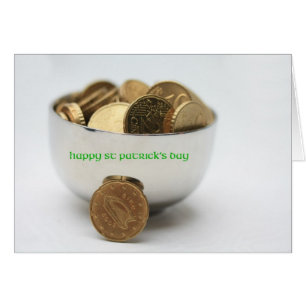 pot gold happy st patricks day cards