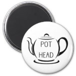 Pot Head Funny Pun Quote Magnet at Zazzle