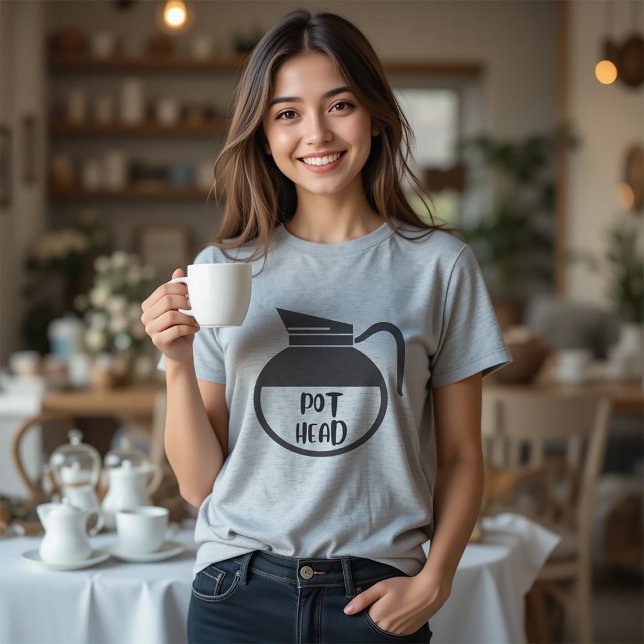 Pot Head - Gardeners Coffee Addicts T-Shirt (Creator Uploaded)