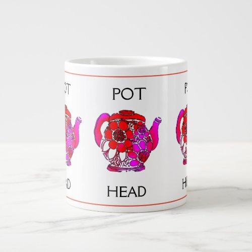 Pot head tea pot  giant coffee mug
