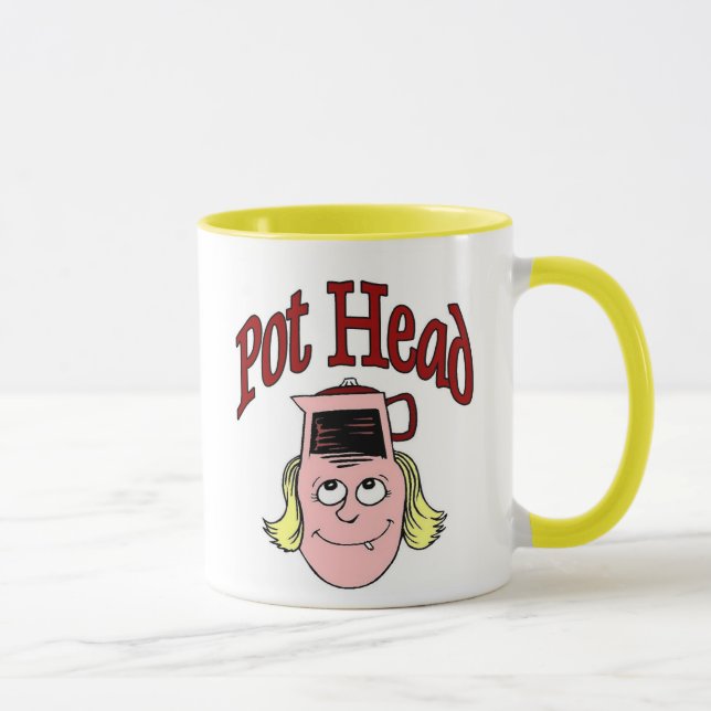Pot Head Woman Mug (Right)