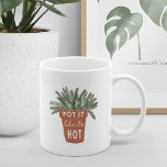 Pot It Like It's Hot Plant Lover Coffee Mug<br><div class="desc">Gift your favorite plant lover with this cute and funny mug featuring a potted plant illustration with the pun "pot it like it's hot" inscribed on the terracotta pot.</div>