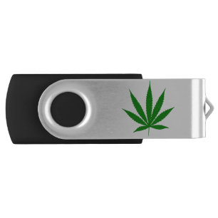 Pot leaf flash drive