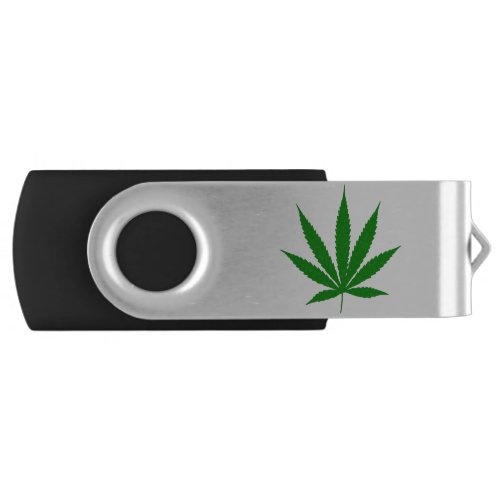 Pot leaf flash drive