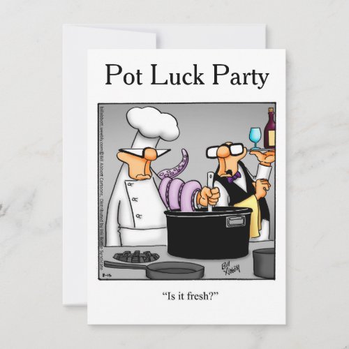 Pot Luck Party Invitations