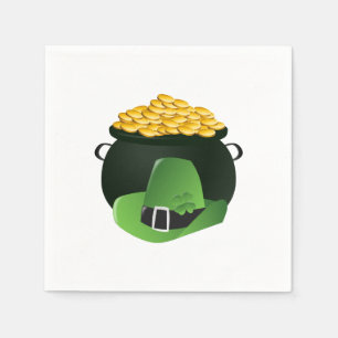 Pot o' Gold Leprechaun Hat Napkins