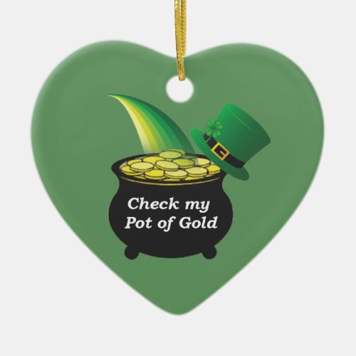 Pot of Gold Ceramic Ornament