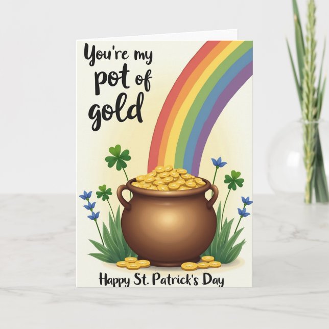 Pot Of Gold Day Card (Front)