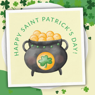 Pot of Gold Happy Saint Patrick's Day Napkins