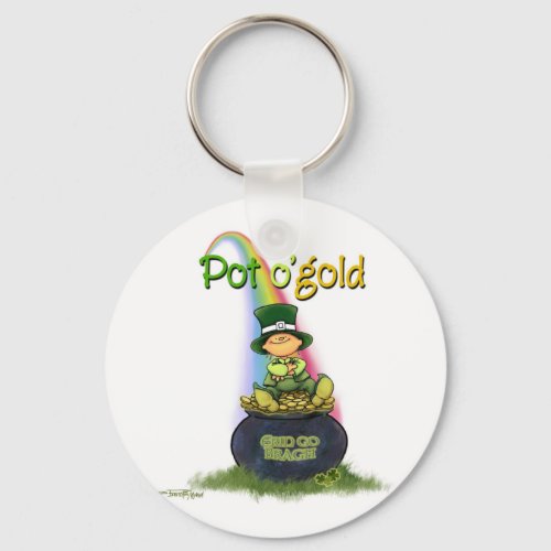 Pot of Gold _ Irish Luck Keychain