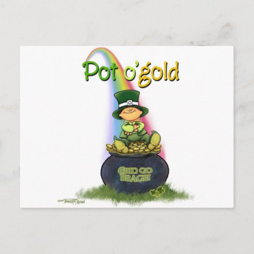 Pot of Gold _ Irish Luck Postcard