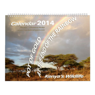 POT OF GOLD Kenya's Wildlife Calendar 2014 (2-Pg.)