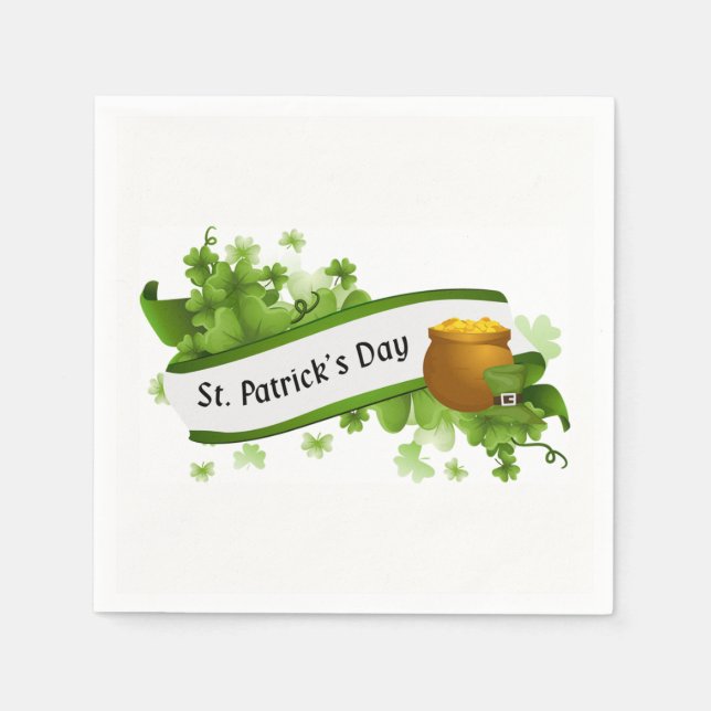 Pot of Gold Napkins (Front)