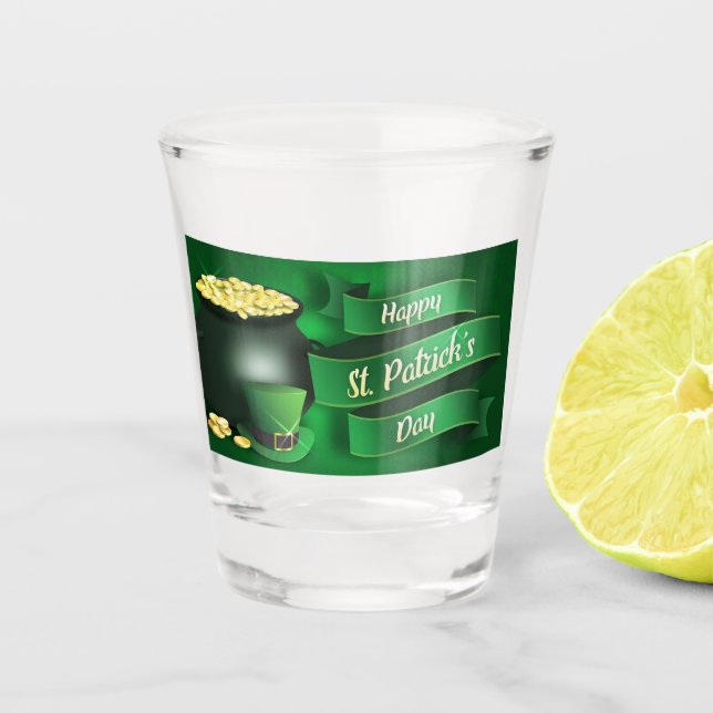 Pot of Gold Shot Glass (Front)