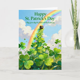 Pot of Gold St. Patrick's Day Holiday Card