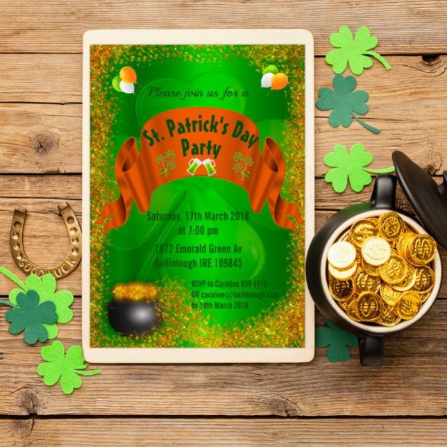 Pot of Gold St. Patrick's Day Invitation (Creator Uploaded)