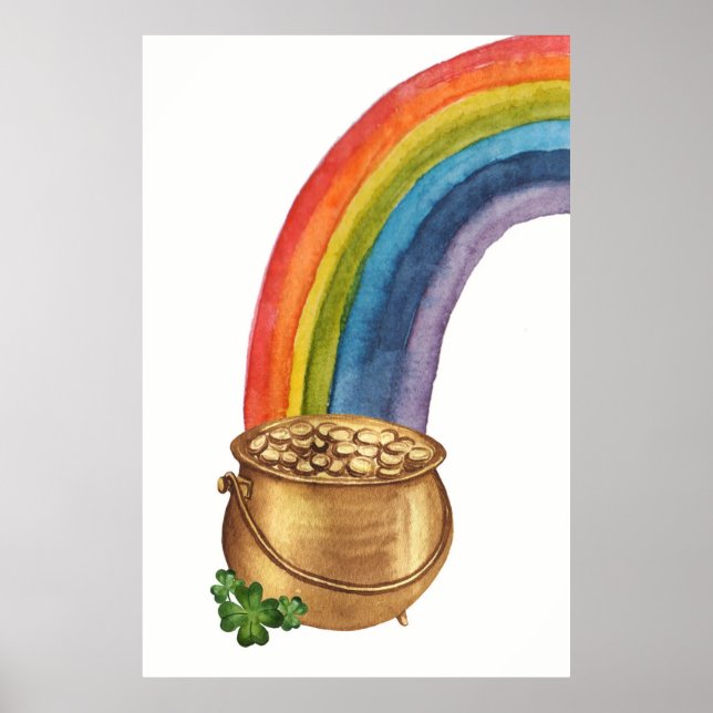 Pot Of Gold St Patrick's Day Poster (Front)