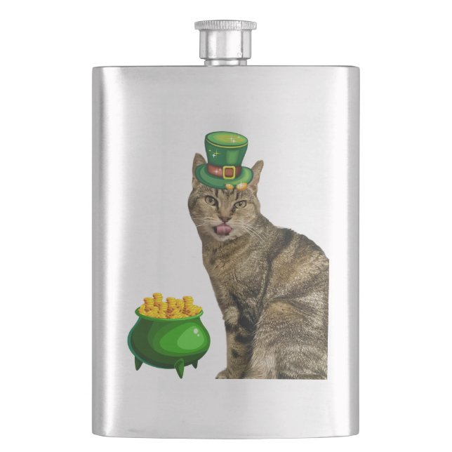 Pot O'Gold Indigo Flask (Front)