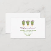 Pot Plant | Moving Announcement Insert Cards (Front/Back)
