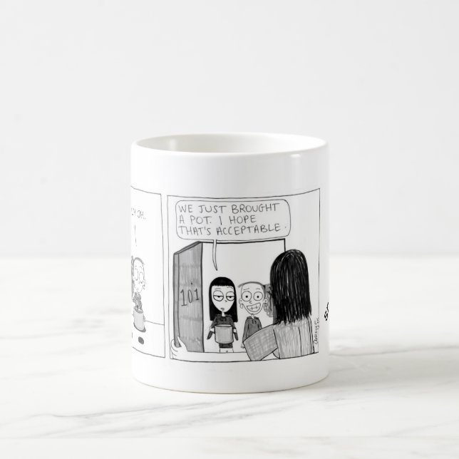 "Pot Un-Luck" Comic Strip Mug (Center)
