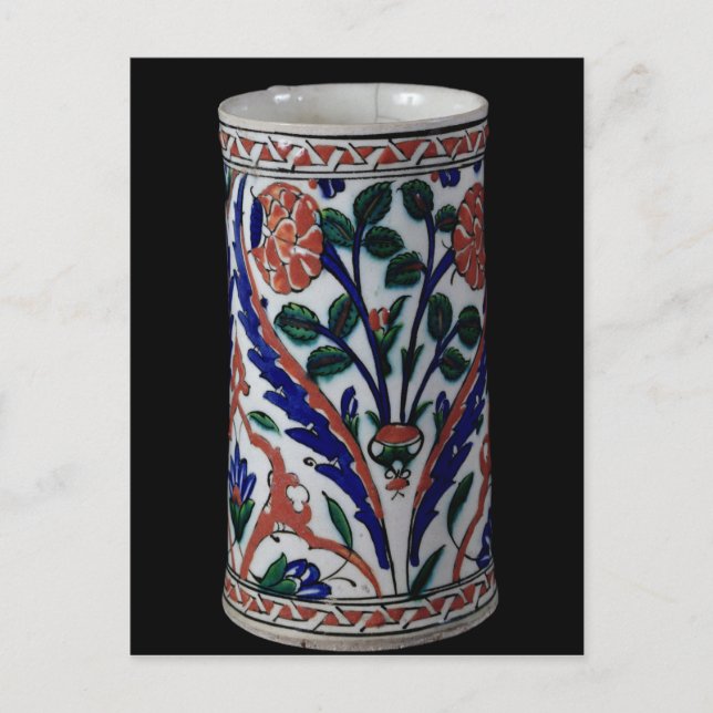 Pot with a floral decoration, Iznik Postcard (Front)