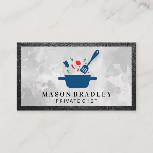 Pot with Ingredients  Cook Chef Business Card