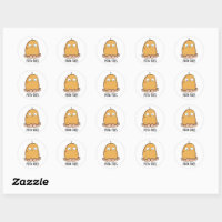 Pota-toes Cute Potato With Toes Pun Sticker | Zazzle