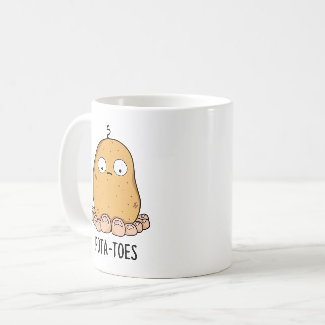 Pota-toes Cute Potato With Toes Pun Sticker | Zazzle