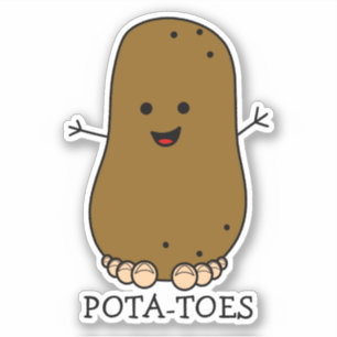 Pota-Toes Funny Potato Sticker