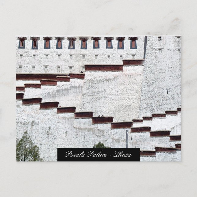 Potala Palace detail, Lhasa, Architecture / Tibet Postcard (Front)