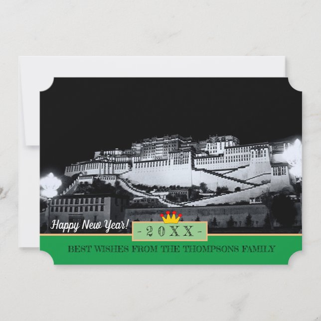 Potala Palace & Happy New Year! Card /Lhasa tibet (Front)
