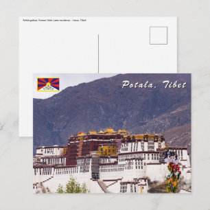 Potala palace in Lhasa - Tibet Postcard