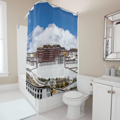 Potala palace in Lhasa _ Tibet Shower Curtain