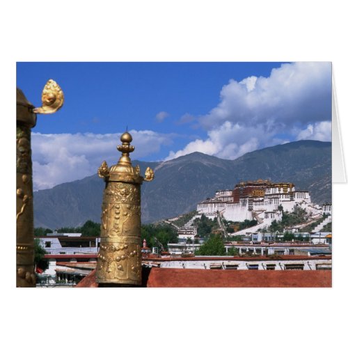 Potala Palace in Lhasa Tibet taken from