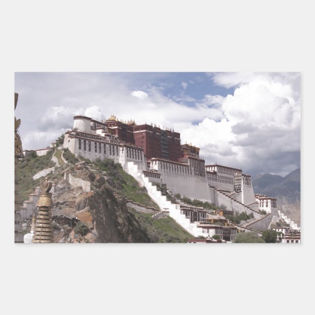 Potala palace in Tibet Rectangular Sticker (Front)