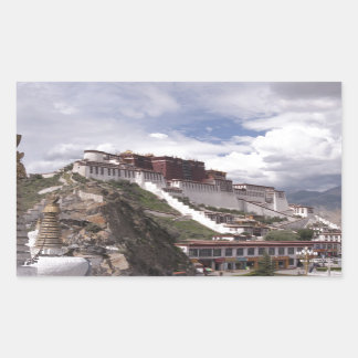 Potala palace in Tibet Rectangular Sticker