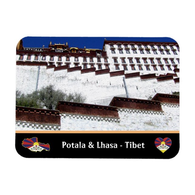 Potala Palace & Lhasa city, Tibet / Himalayas Magnet (Horizontal)