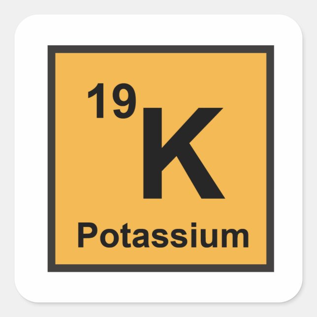 Potassium Sticker (Front)