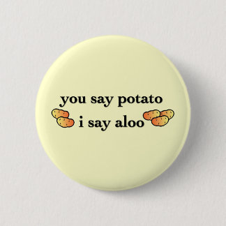 Potato Aloo Pinback Button