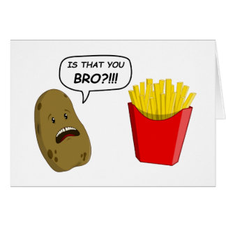 potato and fries cards
