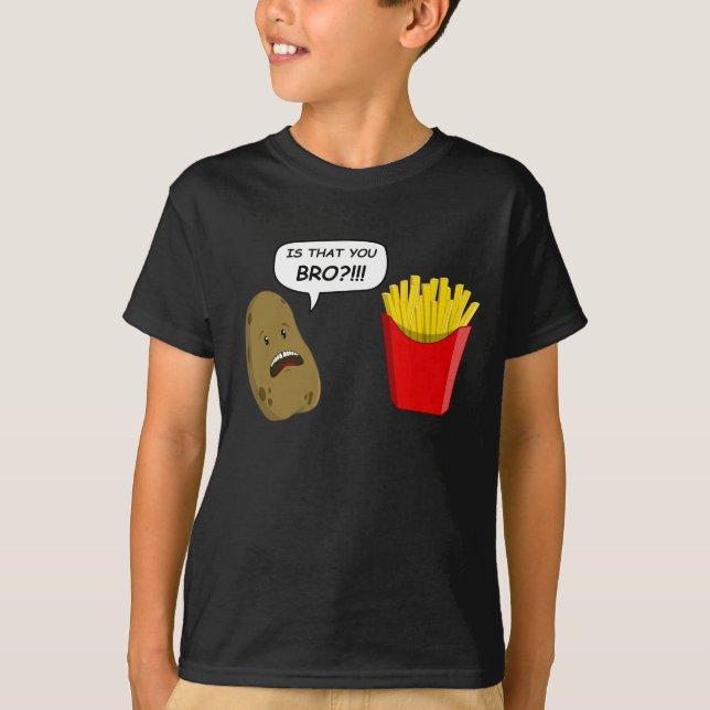 potato and fries T-Shirt (Front)