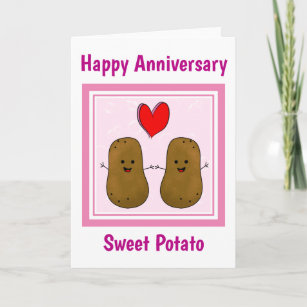 Potato Anniversary Card