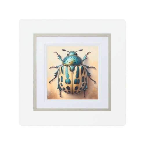 Potato beetle 300524IREF108 _ Watercolor Metal Print