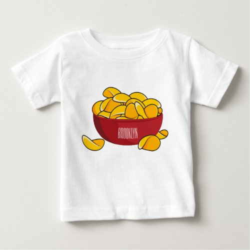 Potato chip cartoon illustration  baby T_Shirt