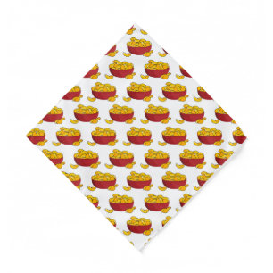Potato chip cartoon illustration  bandana